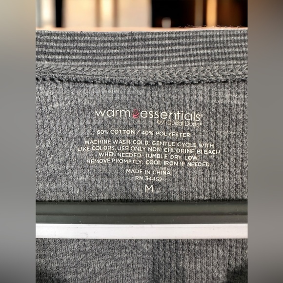 Button Grey Long-sleeve Medium - Picture 4 of 4